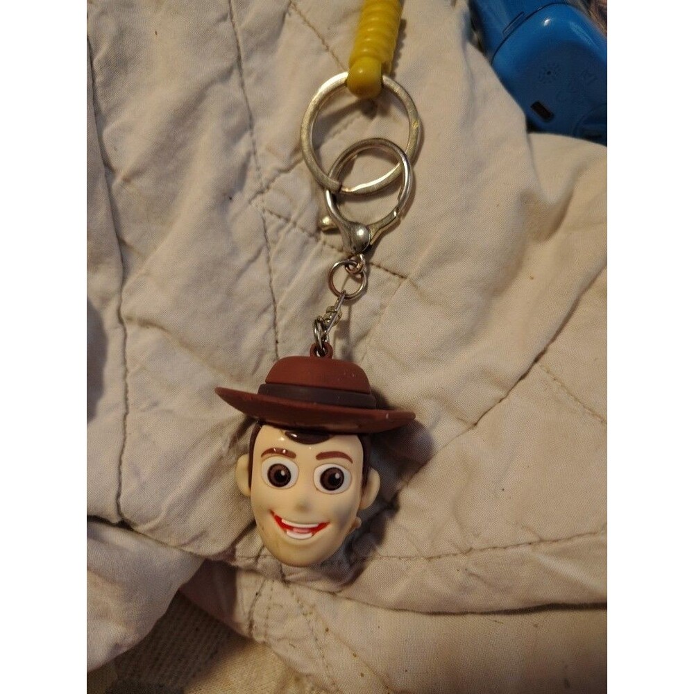 Disney Toy Story Woody Keychain Accessory with Yellow Strap